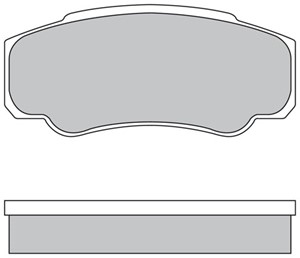 Bromsbeläggsats, Bakaxel, CITROËN,FIAT,PEUGEOT, 4252.46, 4252.47, 71752985, 77362274, 9949407, 9949408
