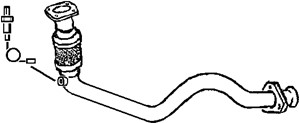 Avgasrör, Fram, SEAT LEON, TOLEDO II, SKODA OCTAVIA I, OCTAVIA Combi I, VW GOLF IV, GOLF Variant IV, 1J0253091CC