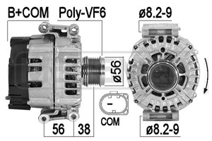 Generator, AUDI A6 C7, A6 C7 Avant, A7 Sportback, PORSCHE MACAN, 06H 903 018 E, 06H 903 018 EX, 06H 903 018 L, 06H 903 018 LX, 06H903018