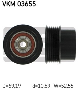 Frihjulskoppling, generator, LAND ROVER FREELANDER 2, VOLVO S60 II, S80 II, V60 I, V70 III, XC60 SUV I, XC70 II, XC90 I, 30777744, 31316