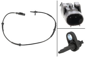 ABS-givare, Sensor, hjulvarvtal, Bakaxel, båda sidor, FIAT PANDA, PANDA Skåp/halvkombi, 51713211, 51791153