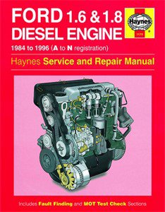 Haynes Reparationshandbok, Ford 1.6 & 1.8 litre Diesel, Universal