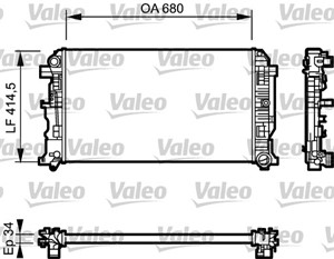Kylare, motorkylning, MERCEDES-BENZ, 9065000202