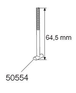 T-skruv M6x64,5 mm