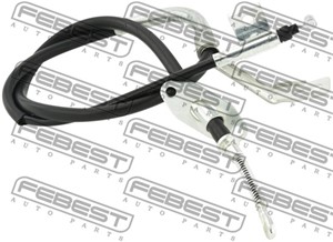 Vajer, parkeringsbroms, Höger bak, SSANGYONG KORANDO, KORANDO VAN, 4902034204