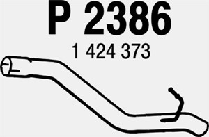 Avgasrör, Bak, FORD C-MAX, FOCUS II, FOCUS C-MAX, MAZDA 3, 3 Sedan, (Y601-40-300D), 1424373, Z601-40-300F