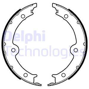 Bromsbackar, sats, Bakaxel, LEXUS GS, IS II, IS III, IS C, RC, TOYOTA CROWN, MARK X I, 46530-30011, 46530-30020, 46530-30021