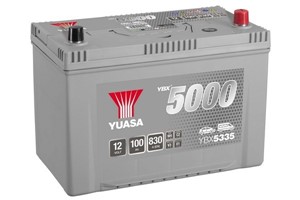 Yuasa Silver Högprestanda Batteri 12V 100Ah 830A, passar många modeller, 45417501, 60778729, 7571548, A0045417501, E3710100C1, E3710-261