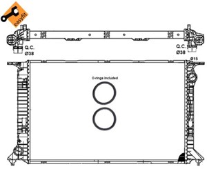 Kylare, motorkylning, AUDI A5, 8K0121251J