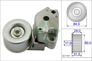 Sträckare, flerspårsrem, MITSUBISHI L200 / TRITON, L200 / TRITON Flak/chassi, PAJERO SPORT II, PAJERO SPORT III, 1345A009, 1345A062