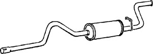 Bakre ljuddämpare, FORD TRANSIT Buss, TRANSIT Flak/chassi, TRANSIT Skåp, 5028007, 6184802, 7701352618, 7701469962, 8671014705