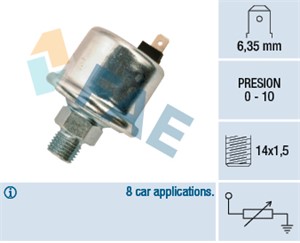 Sensor, oljetryck, MERCEDES-BENZ MB Buss [W631], MB Flak/chassi [W631], MB Skåp [W631], SEAT 132, 028 109 119 P S4, 028 109 119 P, 028 1