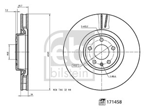 Bromsskiva, Framaxel, AUDI A5 Cabriolet, Q5, VW TOUAREG, 4M0 615 301 AB, 4M0 615 301 AN, 4M0 615 301 P, 80A 615 301 D, 80A 615 301 G
