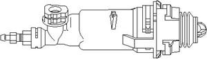 Slavcylinder, koppling, CITROËN,FIAT,LANCIA,PEUGEOT, 2182 05, 9631876680, 9639573480