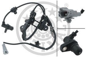 ABS-givare, Sensor, hjulvarvtal, framaxel vänster, TOYOTA 4 RUNNER III, LAND CRUISER 90, 89543-35050