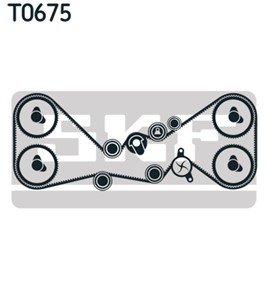 Kamremskit med vattenpump, SUBARU FORESTER, IMPREZA Halvkombi, IMPREZA Kombi, IMPREZA Sedan, LEGACY IV, LEGACY Kombi IV, 13028-AA072, 13