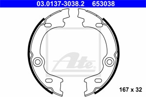 Bromsbackar, sats, Bakaxel, KIA CARENS Minibus, minivan III, 58350-1DA00