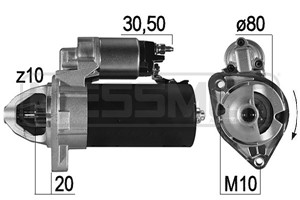 Startmotor, JEEP CHEROKEE, WRANGLER III, 4801871AB