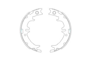 Bromsbackar, sats, Bakaxel, LEXUS LS, RX, TOYOTA CELSIOR, 4653050020, 4654048020, 4655048020, 4658050010, 4659048020