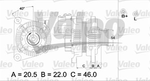 Generator, CITROËN,FIAT,LANCIA,PEUGEOT, 57054F, 5705-4F, 57055H, 5705-5H, 57055J, 5705-5J, 5705GC, 5705-GC, 71716671, 71719943, 96217914