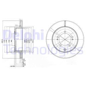 Bromsskiva, Bakaxel, MITSUBISHI LANCER IV, LANCER V, LANCER VI, SPACE RUNNER, SPACE WAGON, MB895202, MR128661