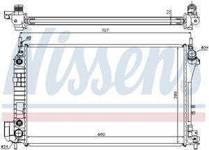 Kylare, motorkylning, CADILLAC,FIAT,OPEL,SAAB,VAUXHALL, 1300 247, 1300274, 13191386, 24418342, 24418344, 51770411, 51825581