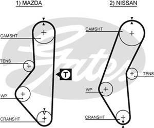 Kamrem, NISSAN SUNNY II, SUNNY Coupé II, SUNNY Traveller II, 13028-11M00, 13028-11M10, 13028-61A00, 7L6127177, 7L6127434, E80112205, F80