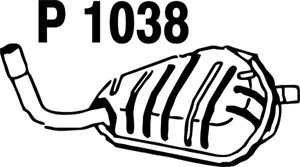 Bakre ljuddämpare, Bak, ALFA ROMEO 159, 159 Sportwagon, 51765427, 51813719