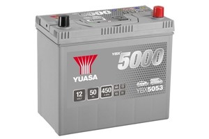 Yuasa Silver Högprestanda Batteri 12V 50Ah 450A, passar många modeller, 31500-ST3-111-HE