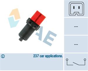 Bromsljuskontakt, CITROËN,FIAT,FORD,LANCIA,PEUGEOT, 4534.27, 4534.37, 941 760 05 59, 96.225.788.80, 96.431.846.80, 9622578880, 964318468