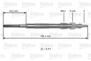 Glödstift, ALFA ROMEO,CHEVROLET,CITROËN,FIAT,LANCIA,OPEL,PEUGEOT,VAUXHALL, 1214090, 1826357, 47830-30390, 47830-30391, 55210051, 5556421