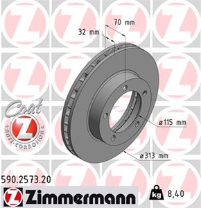 Bromsskiva, Framaxel, LEXUS LX, TOYOTA LAND CRUISER 100, 43512-60130, 43512-60170, 43512-60171