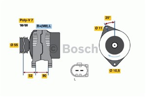 Generator, FIAT,IVECO, 504009978