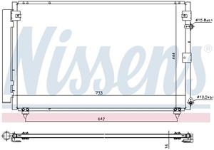 Kondensor, klimatanläggning, LEXUS LS, 88460-50180, 88460-50181