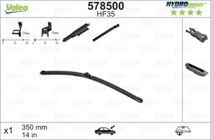 Torkarblad, Passagerarsida, ABARTH,CHEVROLET,FIAT,FORD,HYUNDAI,KIA,LANCIA,NISSAN,OPEL,RENAULT,SMART, 1554033, 1793883, 288901164R, 28890