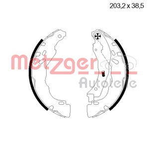 Bromsbackar, sats, Bakaxel, CITROËN C3 II, C-ELYSEE, DS3, DS3 Cabriolet, PEUGEOT 208 I, 1606631180, 4241.P1