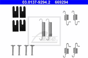 Tillbehörssats, bromsbackar, parkeringsbroms, Bakaxel, TOYOTA COROLLA, COROLLA Kombi, COROLLA Sedan, 04942-02050, 04942-02110
