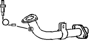 Avgasrör, Fram, MAZDA 323 F VI, 323 S VI, ZL06-40-500