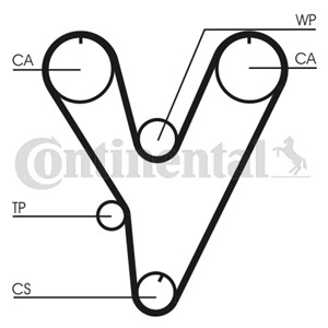 Kamrem, CHRYSLER,HYUNDAI,MITSUBISHI, 2431235000, 2431235040, MD111427, XD111427