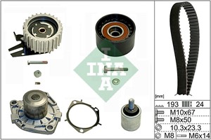 Kamremskit med vattenpump, OPEL,SAAB, 13 34 147, 13 34 153, 13 34 284, 1334147, 1334153, 1334284, 55 568 637, 55212159, 55238027, 555644