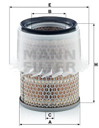 Luftfilter, MITSUBISHI L200, PAJERO Classic, PAJERO II, PAJERO III, PAJERO Canvas Top II, PAJERO Canvas Top III, PAJERO SPORT I, MD 6205