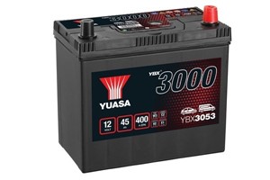 Yuasa Batteri 12V 45Ah 400A, ACURA,DAIHATSU,HONDA,HYUNDAI,KIA,LEXUS,MAZDA,NISSAN,PIAGGIO,PROTON,ROVER,SUBARU,SUZUKI,TOYOTA, 2880022040,