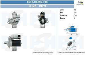 Startmotor, MINI MINI, MINI Cabriolet, 12411489995, 12411517328, 12414542789, 12417570488, 1489995, 1517328, NAD101481