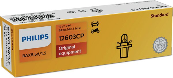Glödlampa 12V 1,2W BAX8,5d/1,5