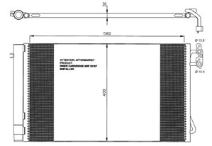 Kondensor, klimatanläggning, BMW, 64509169772, 64509169791, 64536930038, 64536930040, 64539206297, 64539206300, 64539229022, 6930038, 69