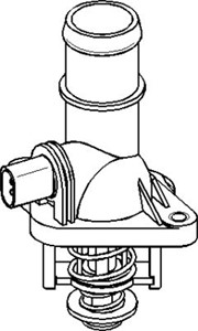 Termostat, kylvätska, AUDI A3, SKODA OCTAVIA I, OCTAVIA Combi I, VW BORA I, BORA Variant, GOLF IV, GOLF Variant IV, 06A 121 114