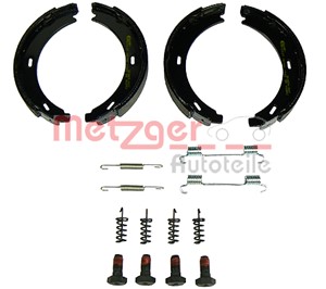 Bromsbackar, sats, Bakaxel, CHRYSLER,MERCEDES-BENZ,PORSCHE,SSANGYONG, 05096552AA, 05143676AA, 124 420 02 20, 124 420 03 20, 124 420 05 2