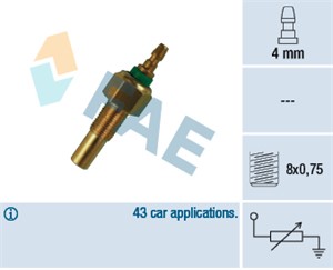 Kylvätsketemperatur-sensor, MAZDA, 34 41 1 100 567, 34 41 1 121 512, 34 41 1 155 523, 34 41 1 159 468, 34 41 6 761 294 S1, 34 41 6 761 2