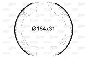 Bromsbackar, sats, Bakaxel, CHRYSLER 300C, 300C Touring, MERCEDES-BENZ M-KLASS [W163], 5137 624AA, 5137624AA