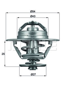 Termostat, kylvätska, CITROËN,FIAT,IVECO,PEUGEOT, 0000098463637, 133890, 4823211, 500329622, 98463637, 98463647